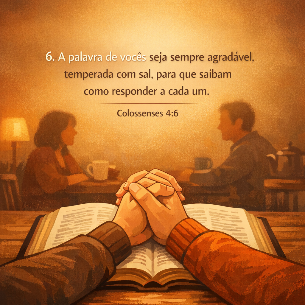 Versículo bíblico do dia - Colossenses 4:6