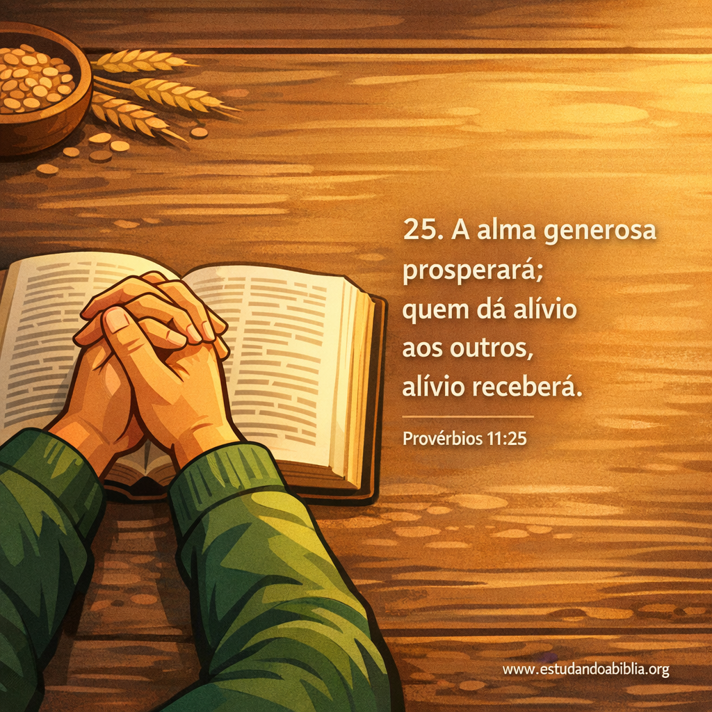 Versículo bíblico do dia - Provérbios 11:25
