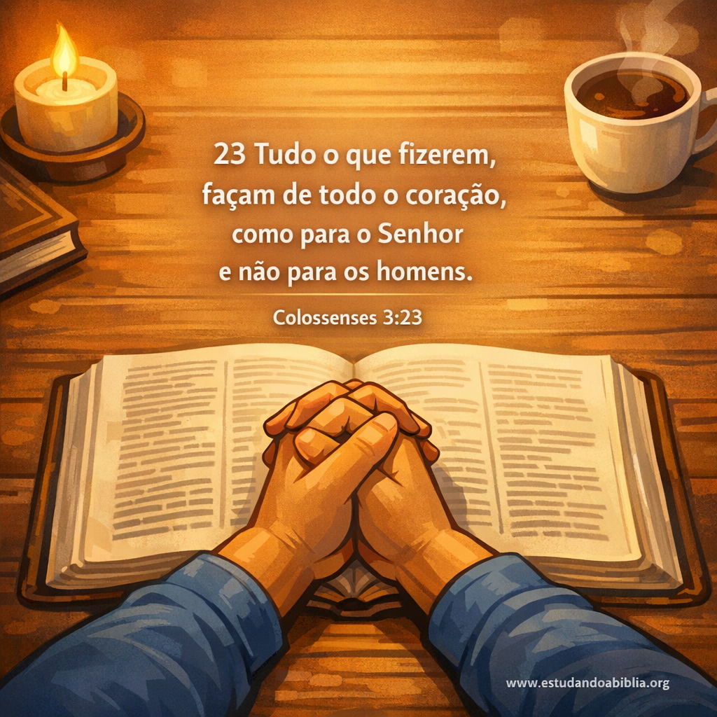 Versículo bíblico do dia - Colossenses 3:23