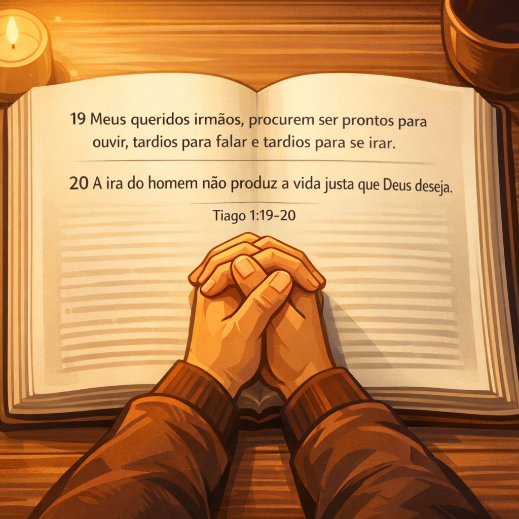 Versículo bíblico do dia - Tiago 1:19-20
