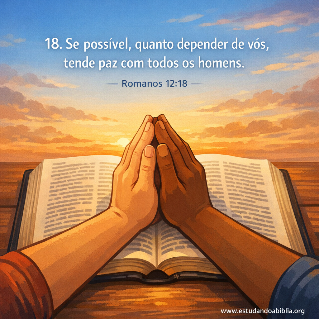 Versículo bíblico do dia - Romanos 12:18