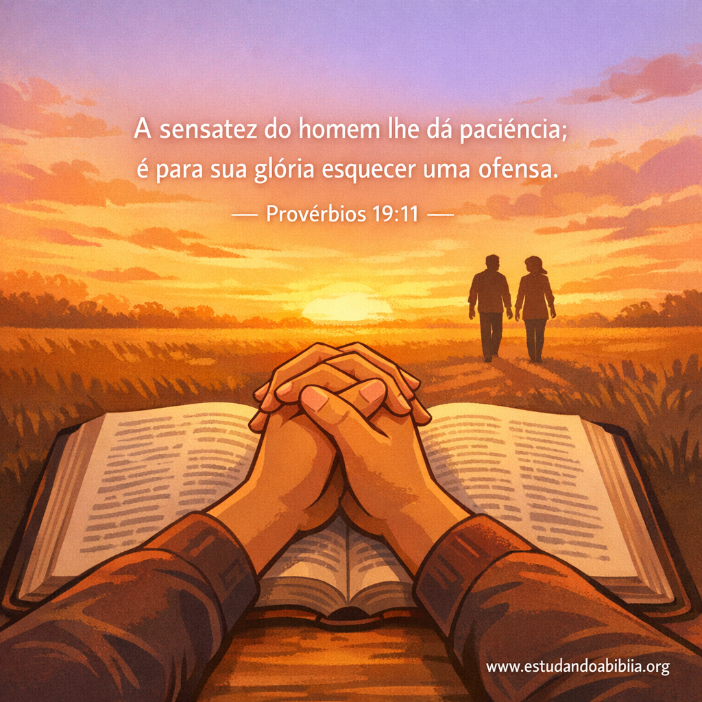 Versículo bíblico do dia - Provérbios 19:11