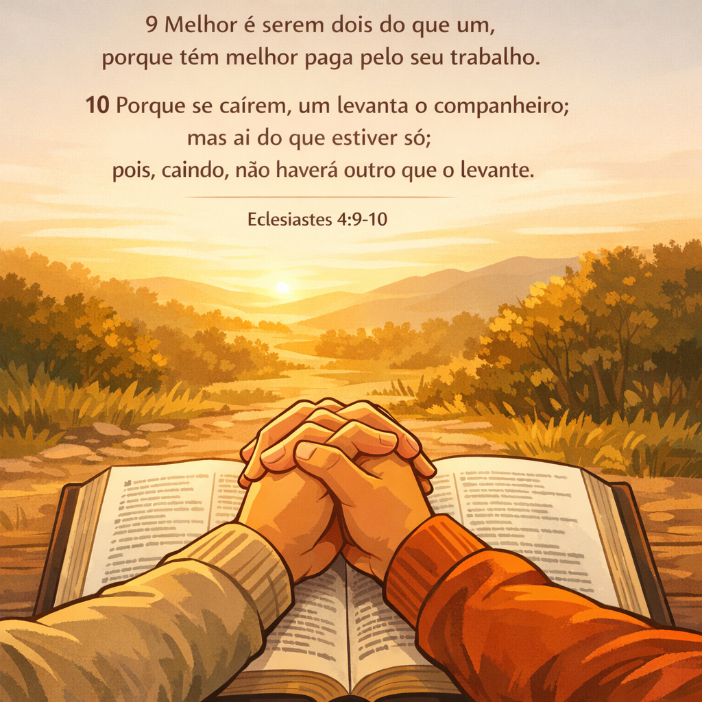 Versículo bíblico do dia - Eclesiastes 4:9-10