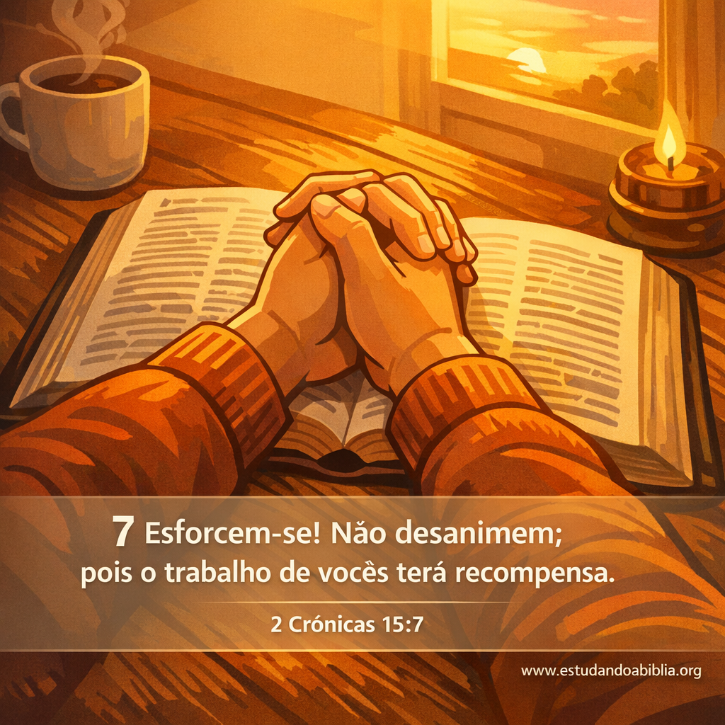 Versículo bíblico do dia - 2 Crônicas 15:7