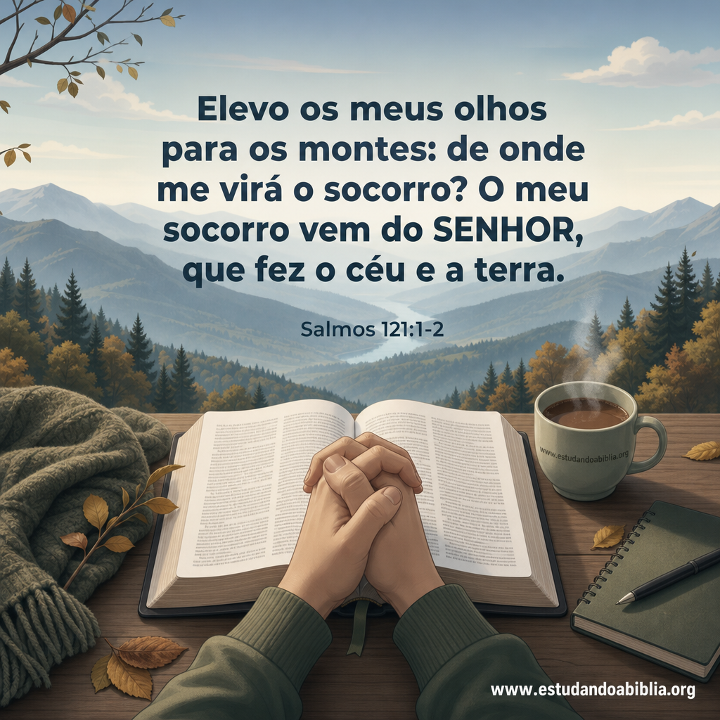 Versículo bíblico do dia - salmos121-1-2-ara