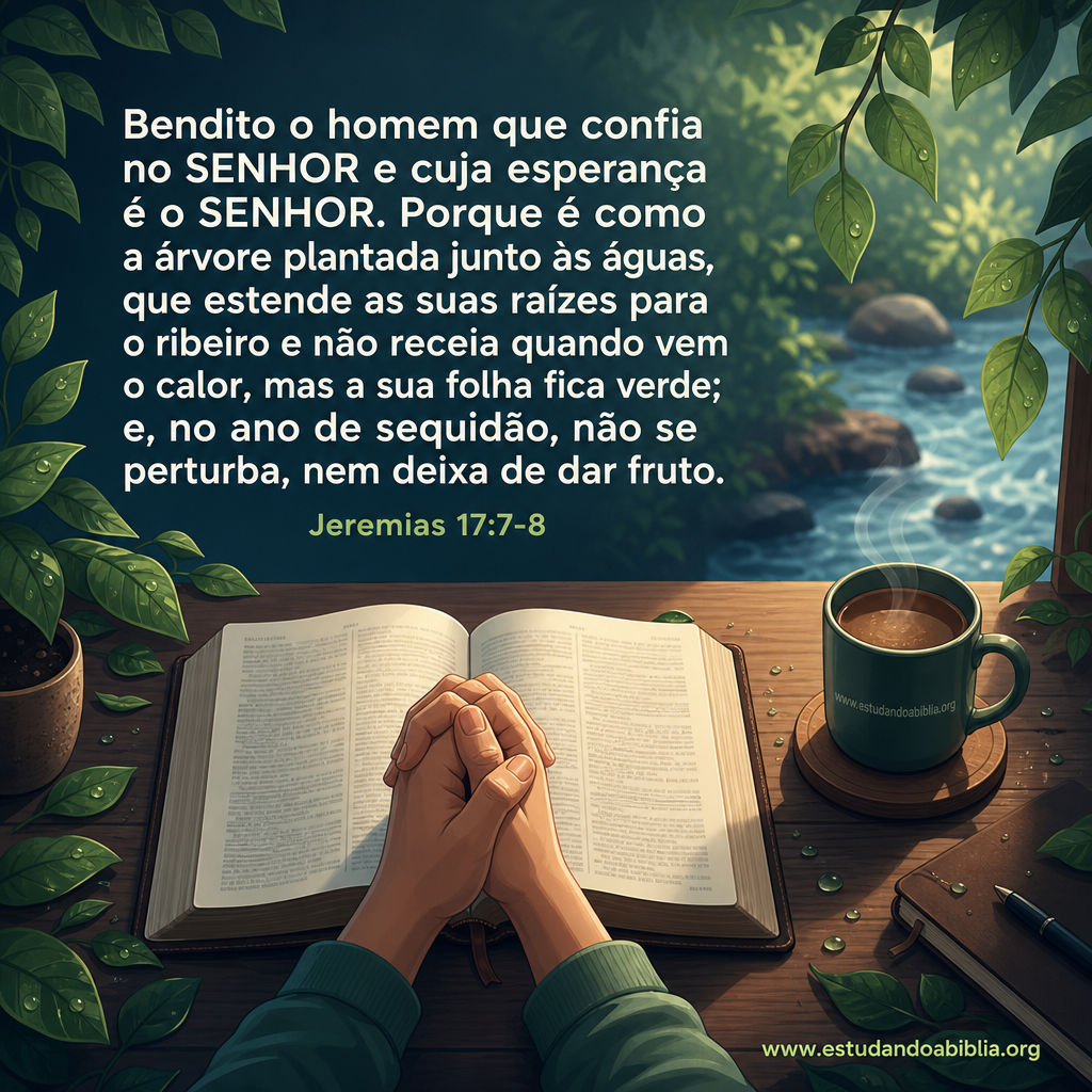 Versículo bíblico do dia - Jeremias 17:7-8