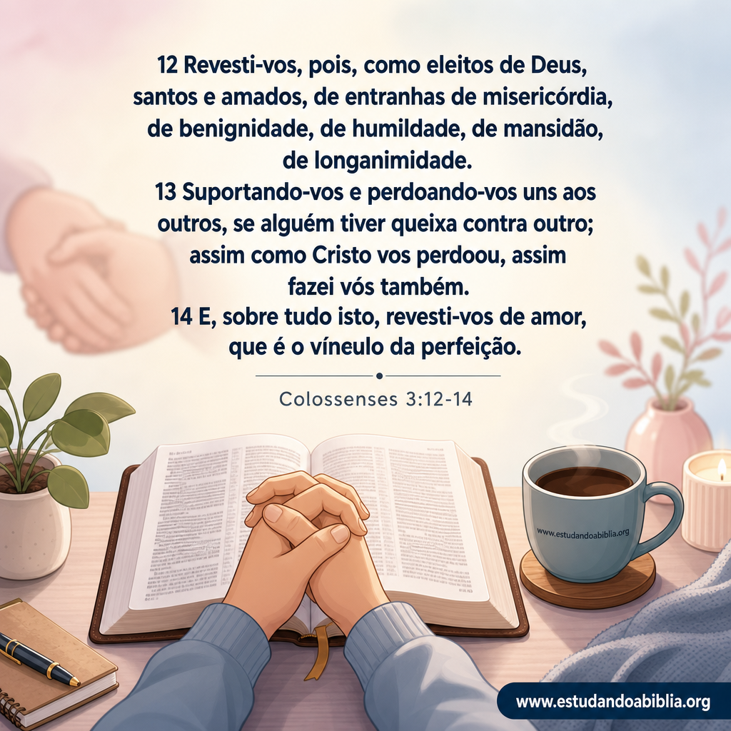 Versículo bíblico do dia - Colossenses 3:12-14