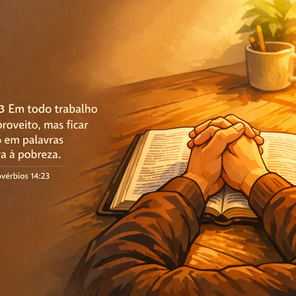 Versículo bíblico do dia - Provérbios 14:23