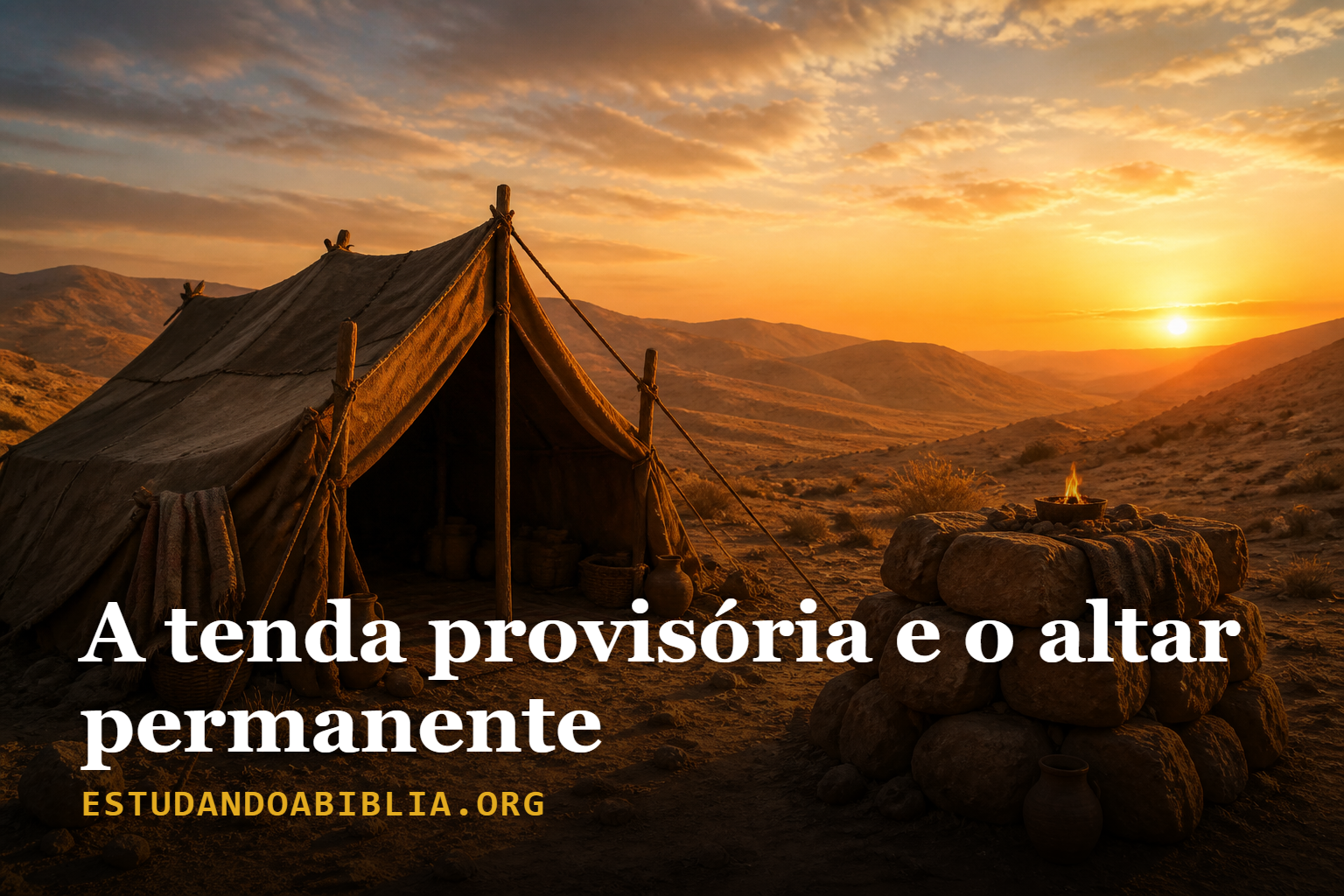 A tenda que se dobra e o altar que fica: a vida provisória de Abraão