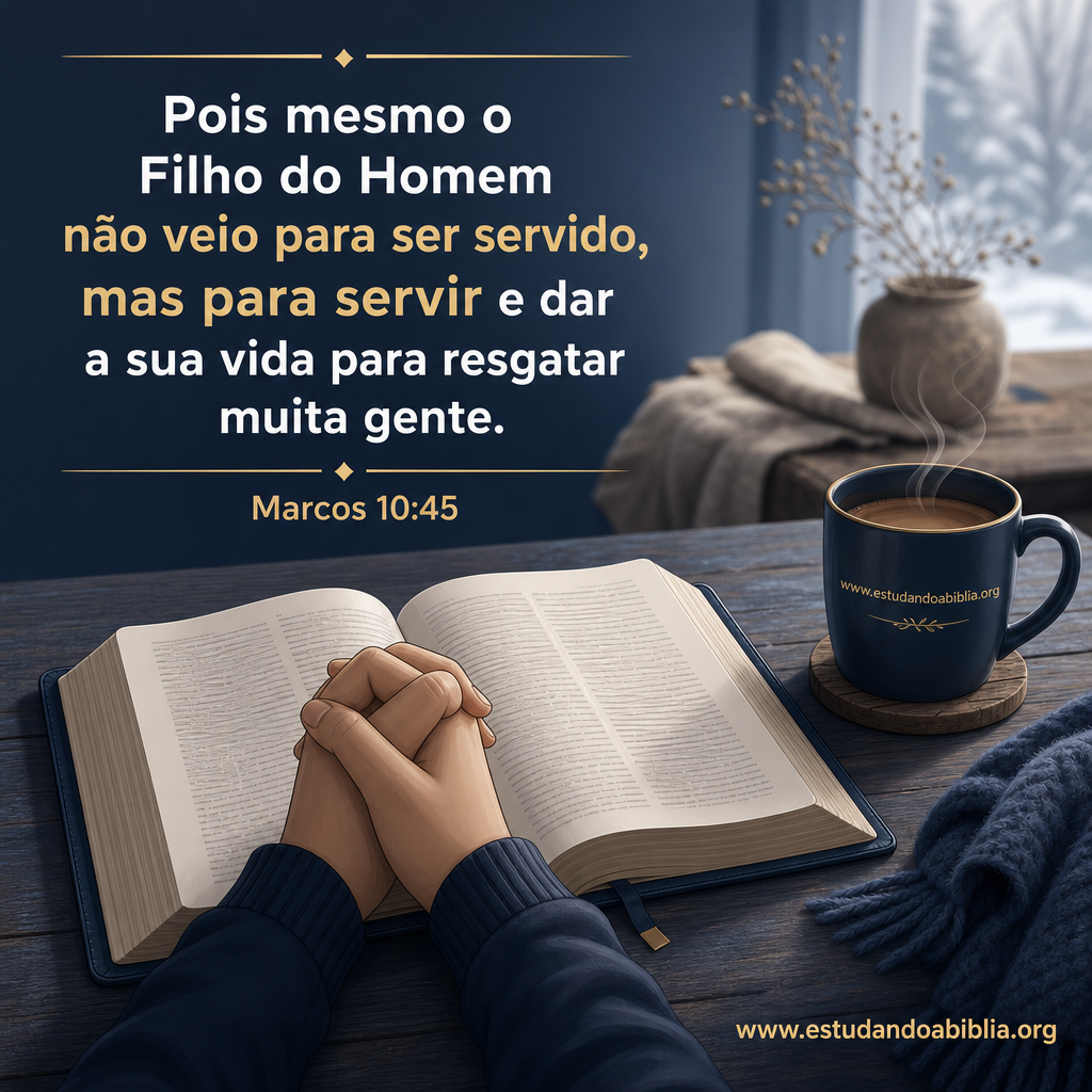 Versículo bíblico do dia - Marcos 10:45