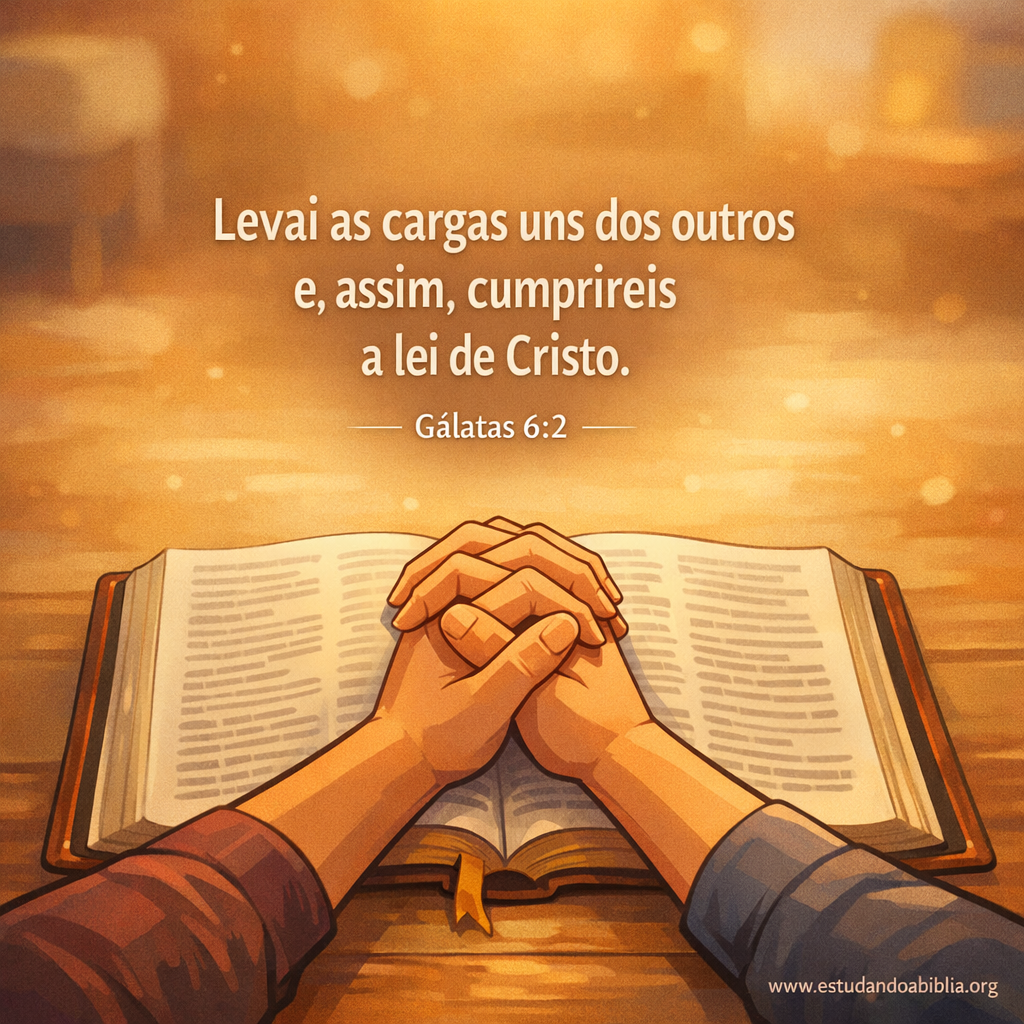 Versículo bíblico do dia - Gálatas 6:2