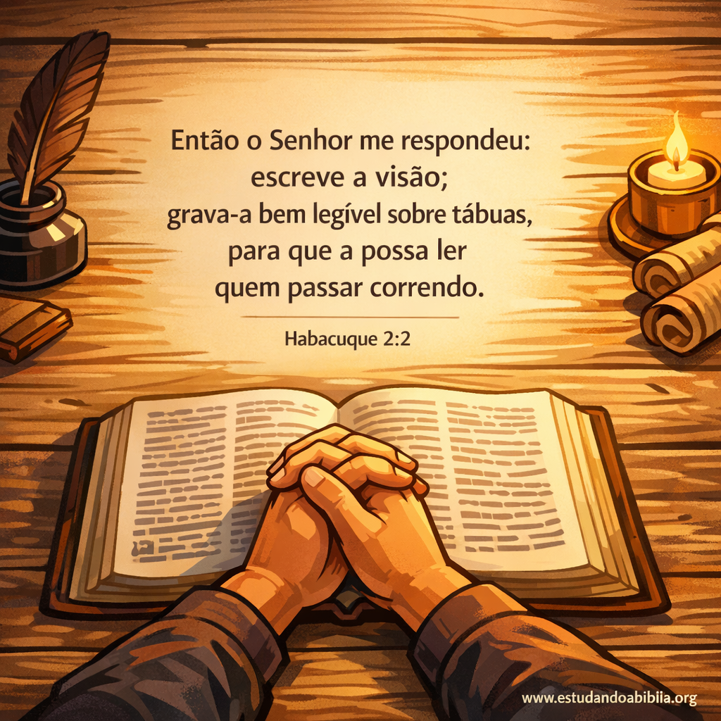 Versículo bíblico do dia - Habacuque 2:2