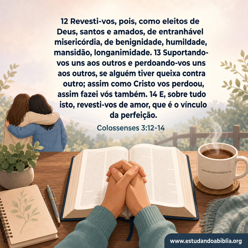 Versículo bíblico do dia - Colossenses 3:12-14