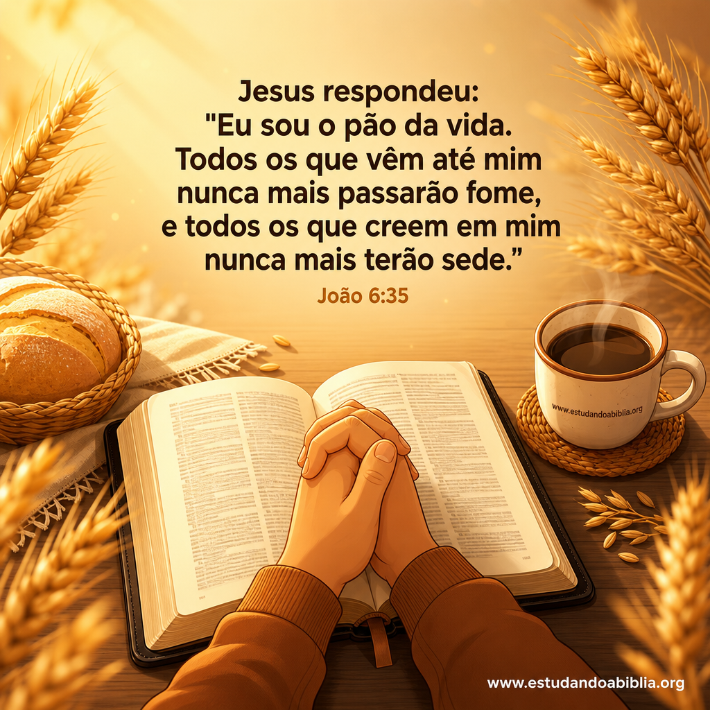 Versículo bíblico do dia - João 6:35