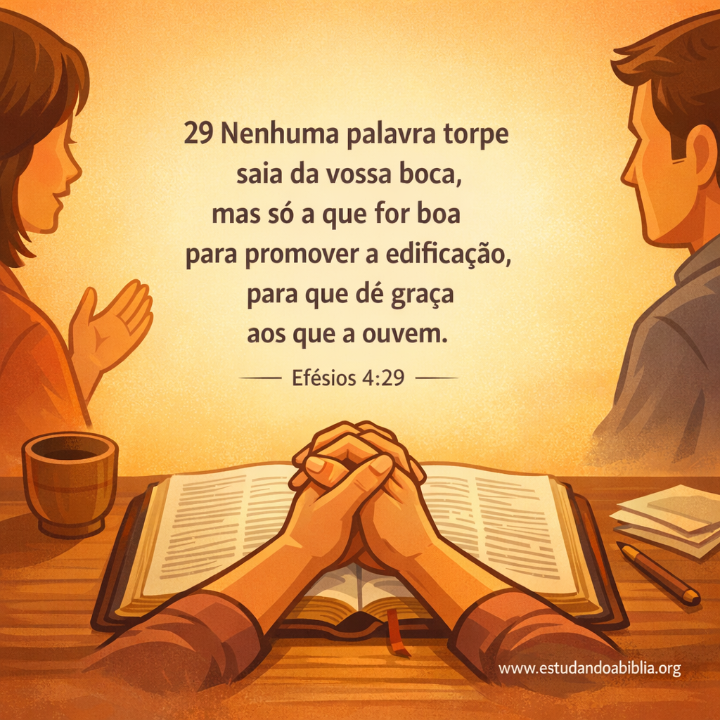 Versículo bíblico do dia - Efésios 4:29