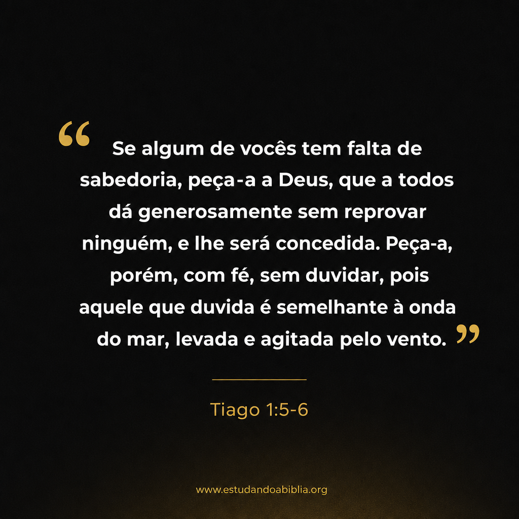 Tiago 1:5-6