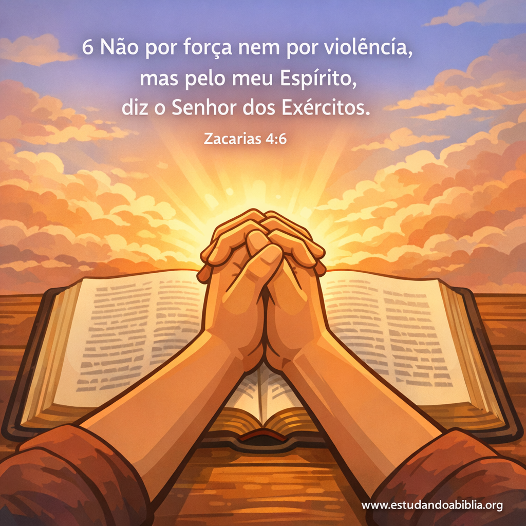 Versículo bíblico do dia - Zacarias 4:6
