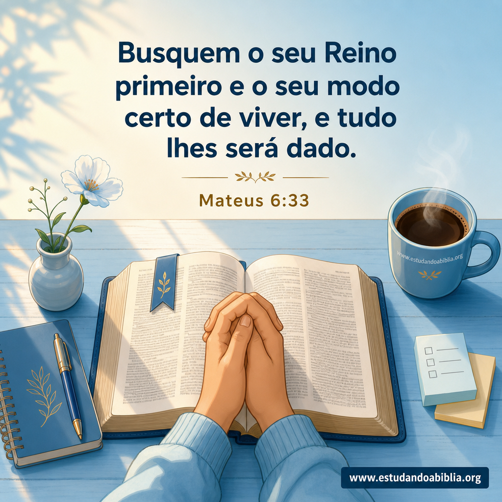 Versículo bíblico do dia - mateus6-33-ara