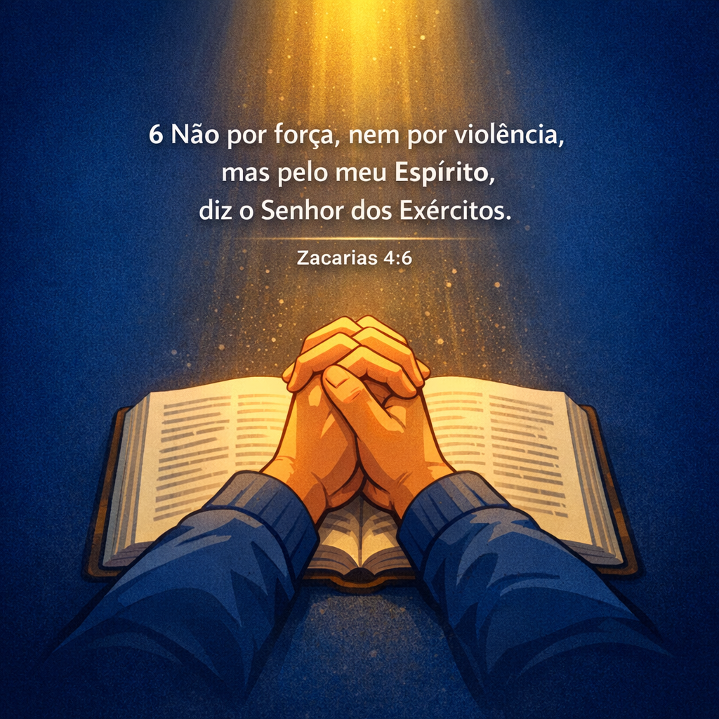Versículo bíblico do dia - Zacarias 4:6