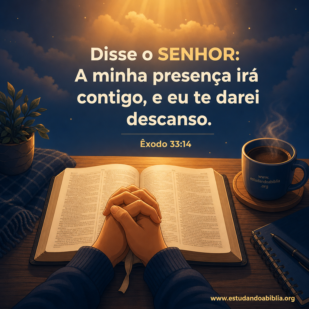 Versículo bíblico do dia - Êxodo 33:14