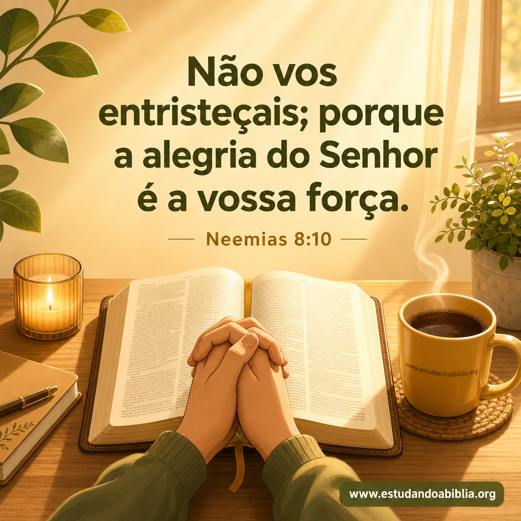 Versículo bíblico do dia - Neemias 8:10