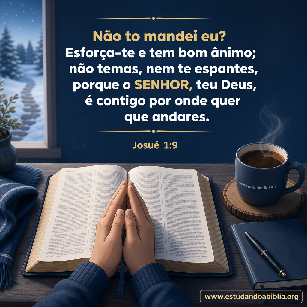 Versículo bíblico do dia - Josué 1:9