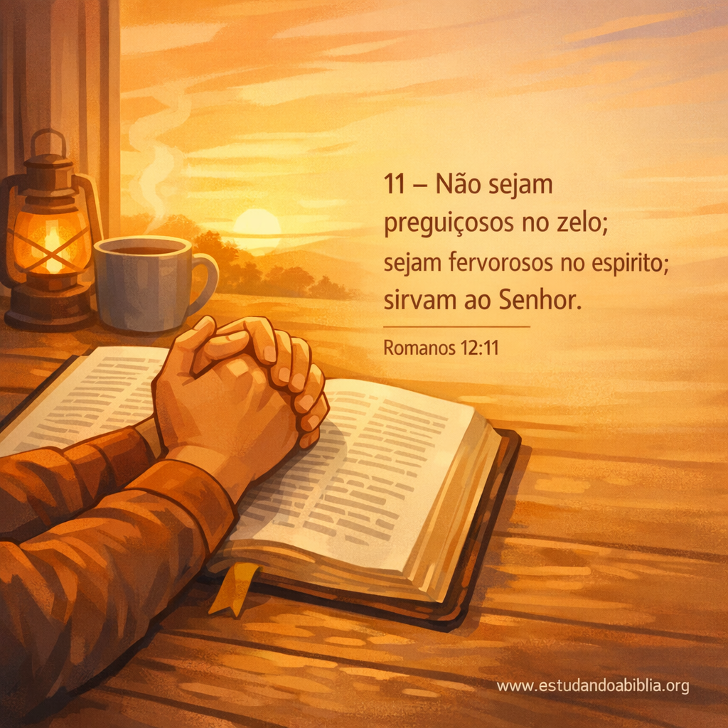 Versículo bíblico do dia - Romanos 12:11