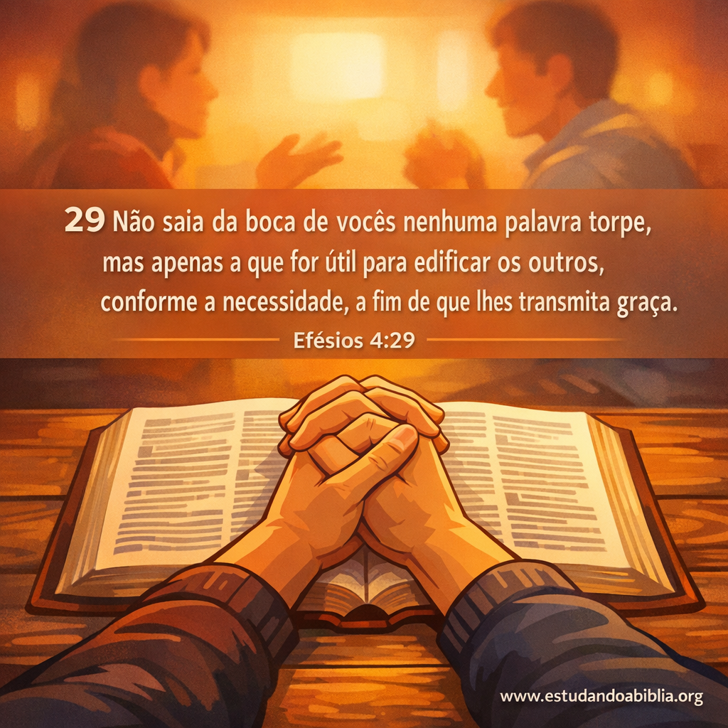 Versículo bíblico do dia - Efésios 4:29