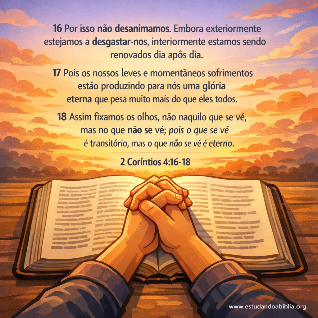 Versículo bíblico do dia - 2 Coríntios 4:16-18