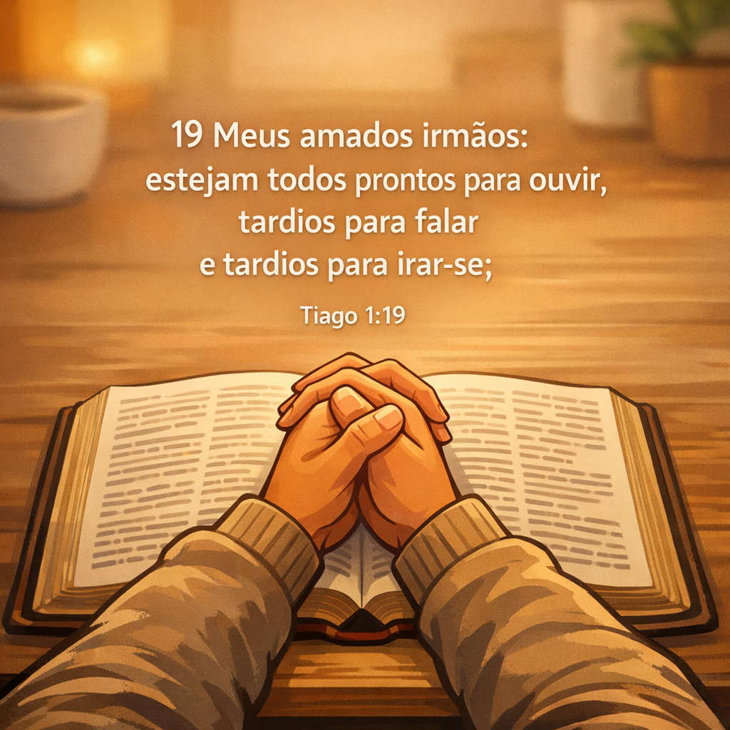 Versículo bíblico do dia - Tiago 1:19