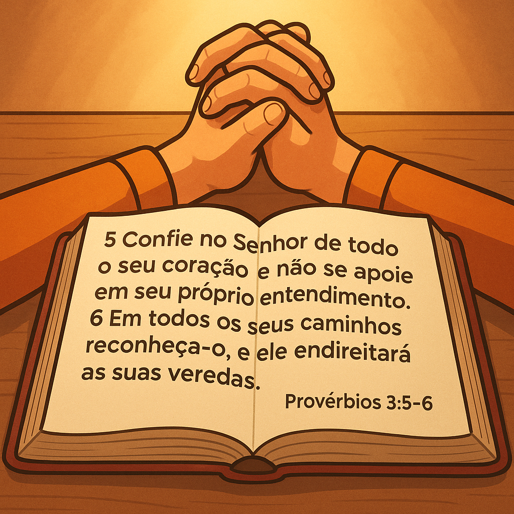 Versículo bíblico do dia - Provérbios 3:5-6