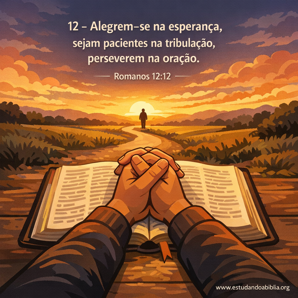 Versículo bíblico do dia - Romanos 12:12