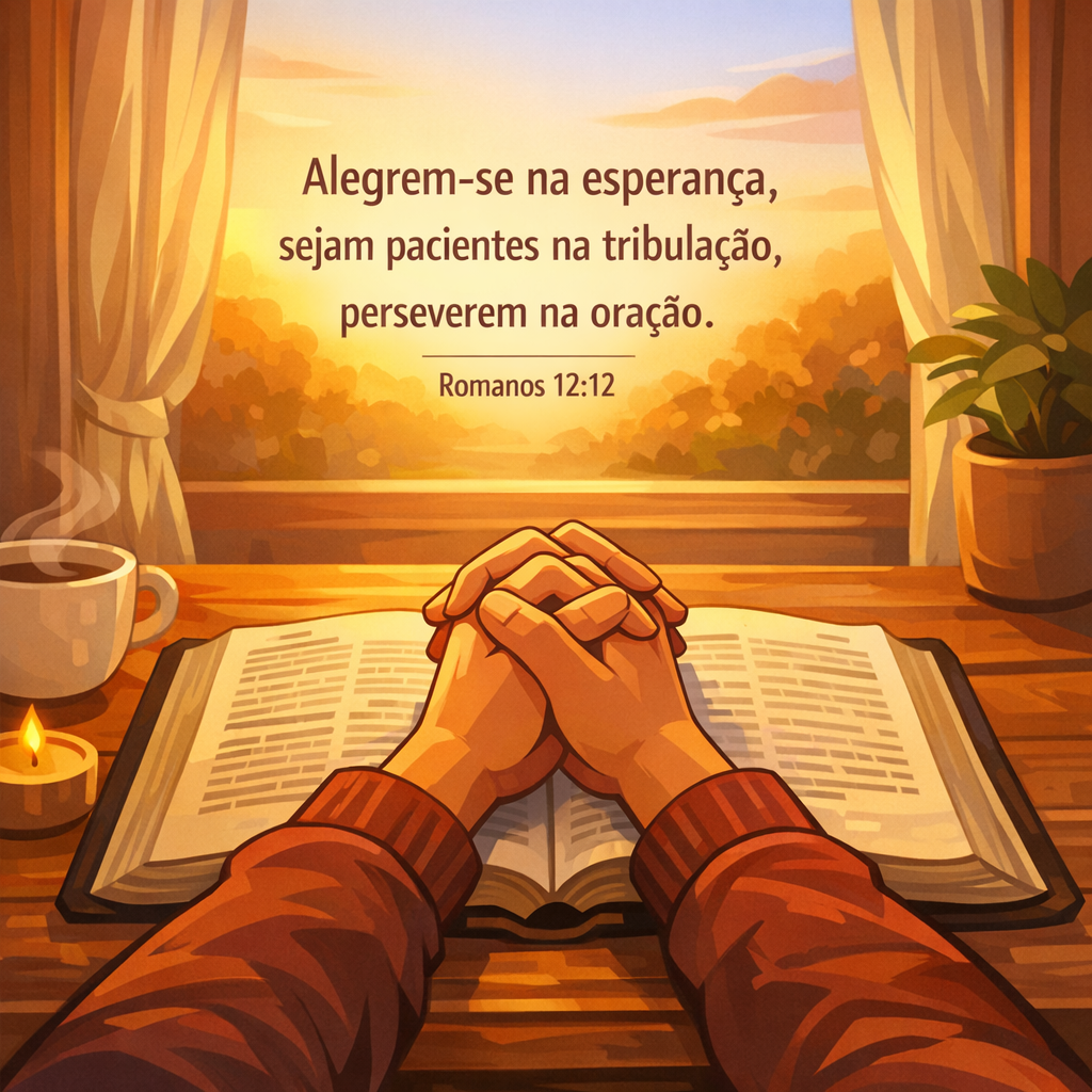 Versículo bíblico do dia - Romanos 12:12