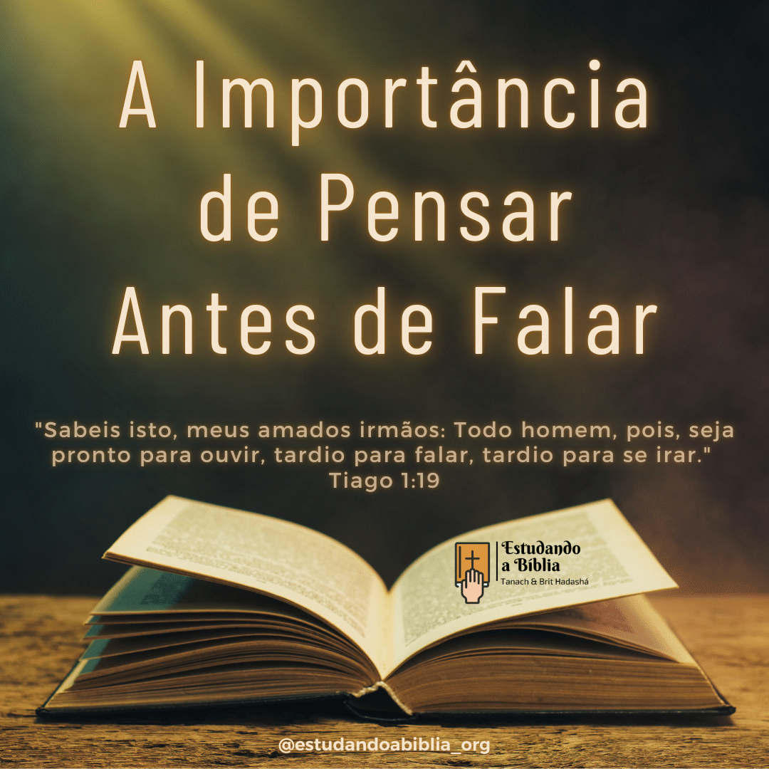 Mensagem diária. Tema: Porque devemos pensar antes de falar e falar menos, se possível.
