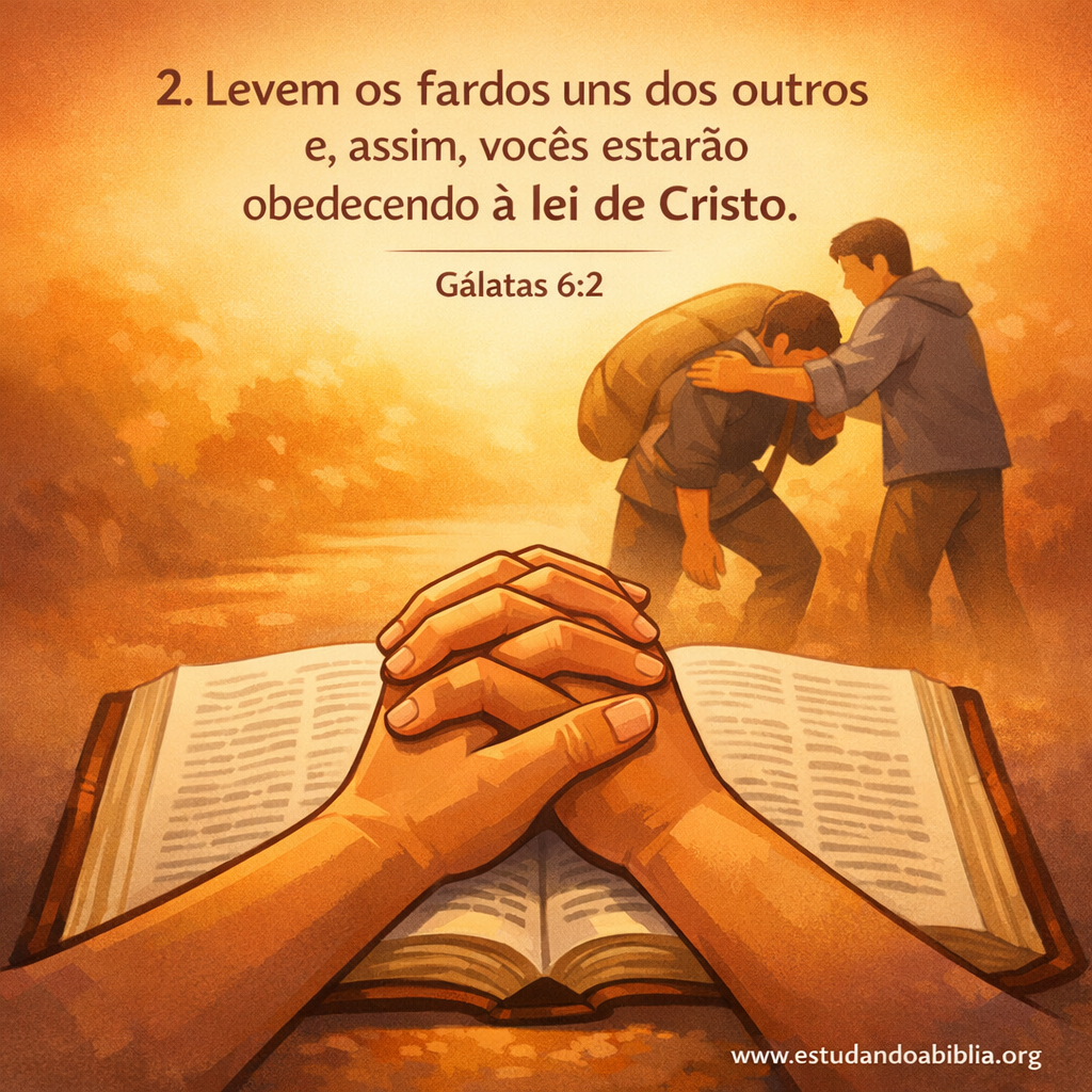Versículo bíblico do dia - Gálatas 6:2