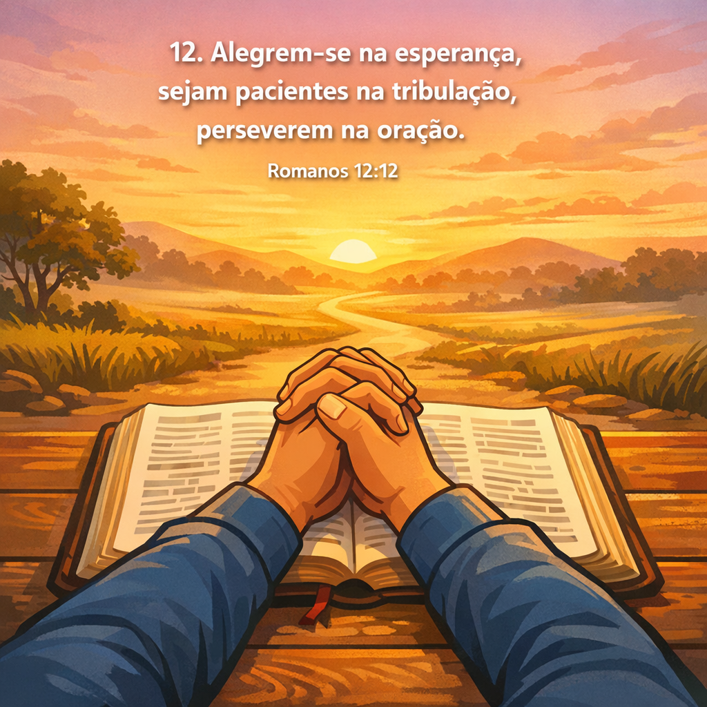 Versículo bíblico do dia - Romanos 12:12