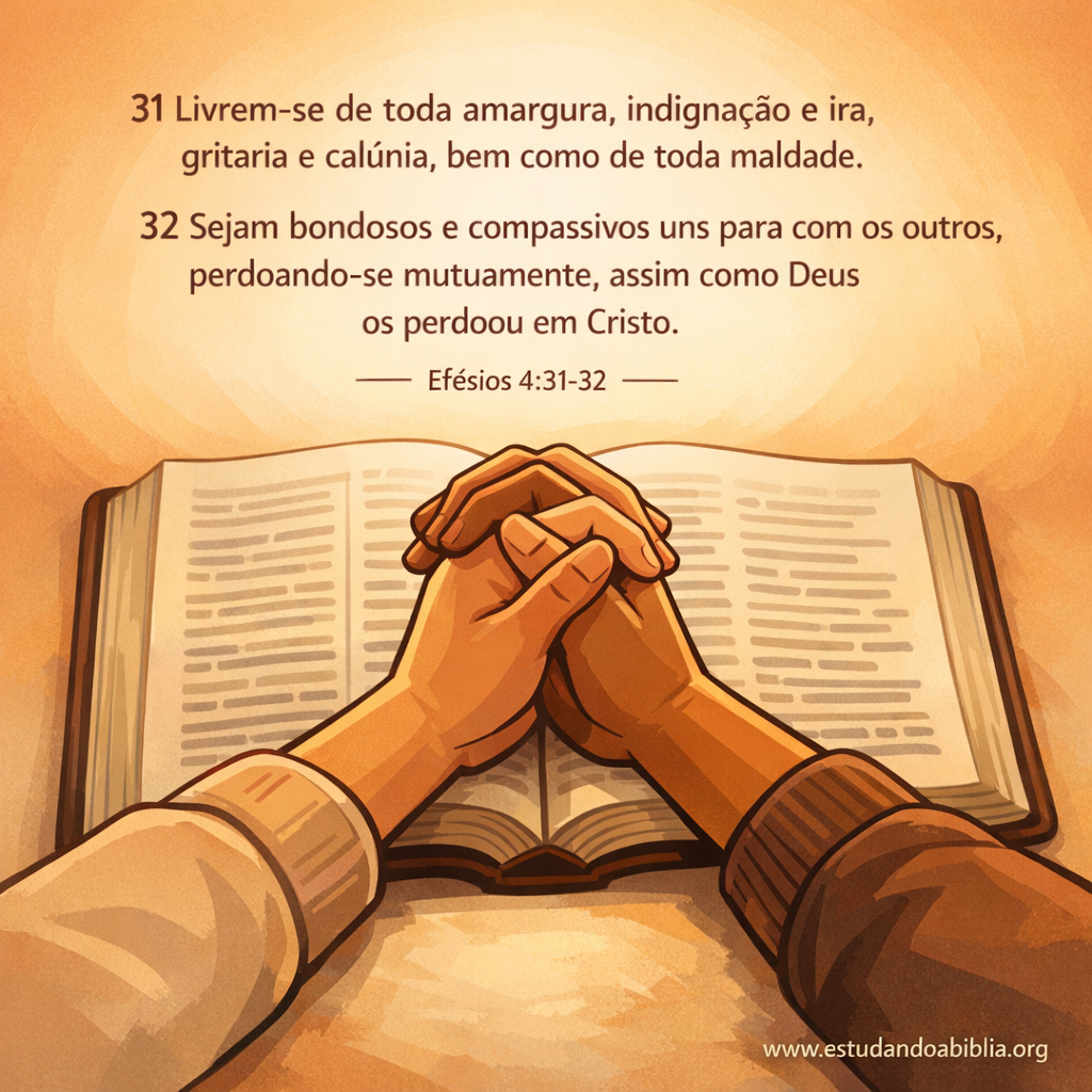 Versículo bíblico do dia - Efésios 4:31-32