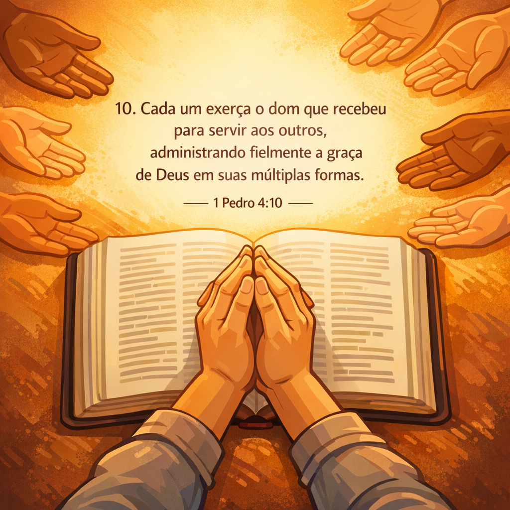 Versículo bíblico do dia - 1 Pedro 4:10