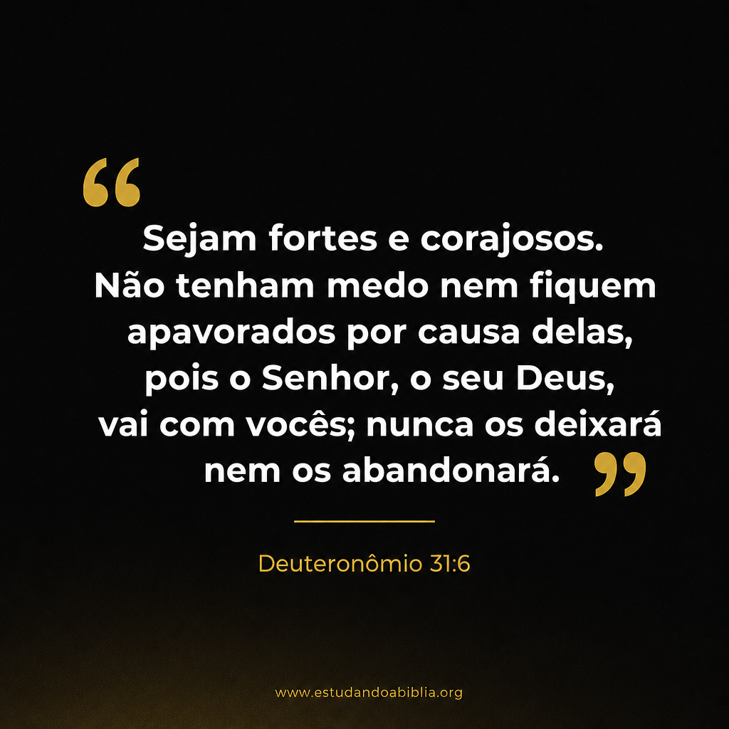 Deuteronômio 31:6
