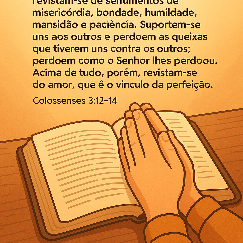 Versículo bíblico do dia - Colossenses 3:12-14