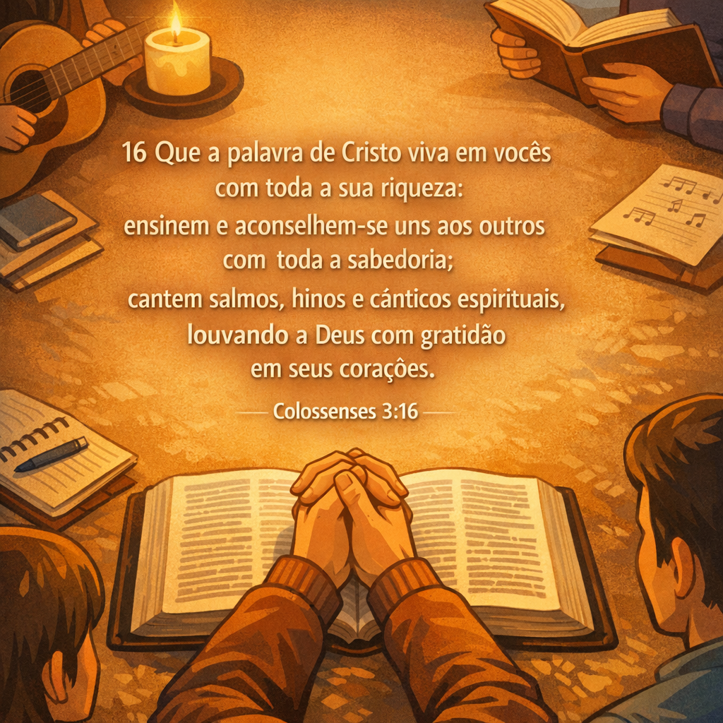 Versículo bíblico do dia - Colossenses 3:16