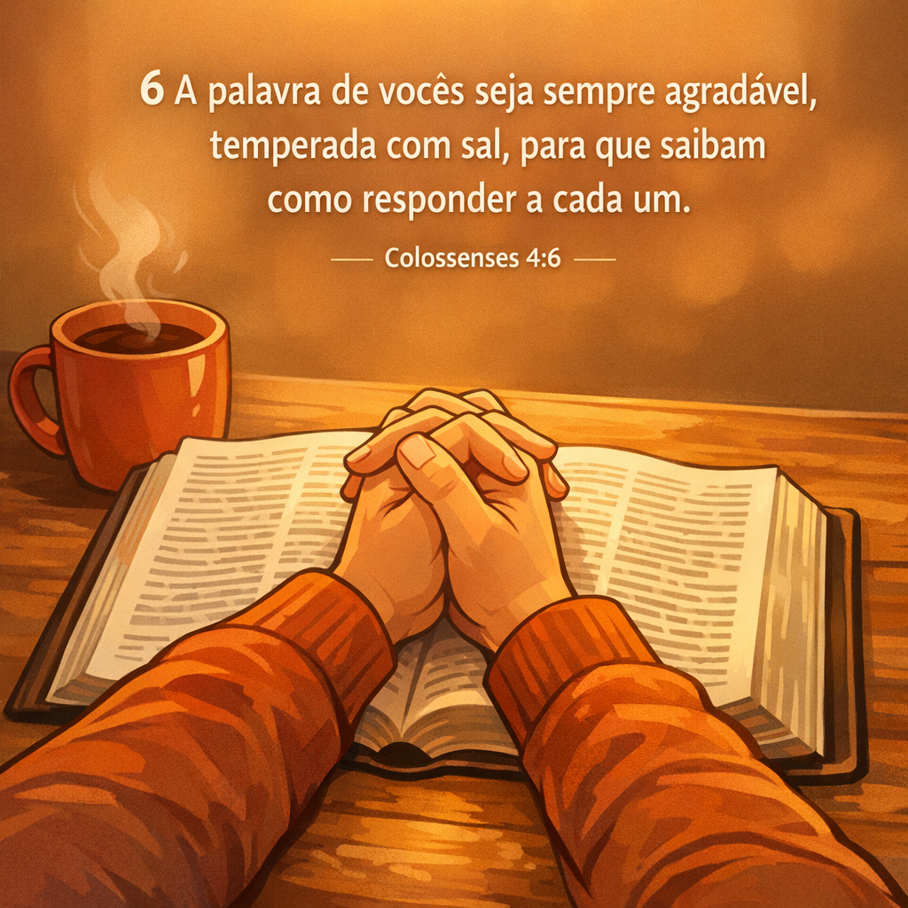 Versículo bíblico do dia - Colossenses 4:6