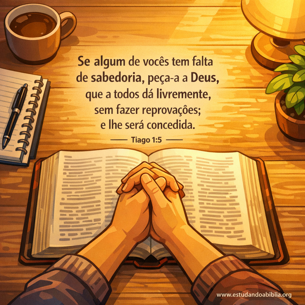 Versículo bíblico do dia - Tiago 1:5