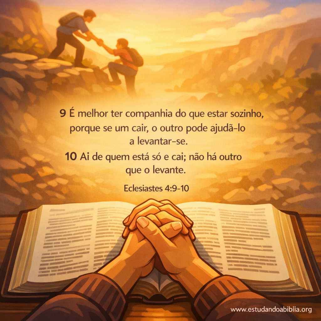 Versículo bíblico do dia - Eclesiastes 4:9-10