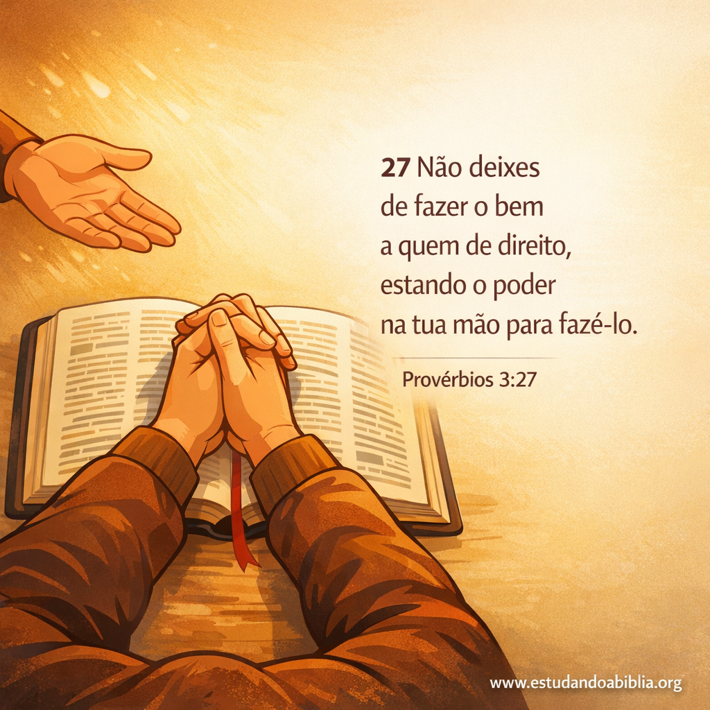 Versículo bíblico do dia - Provérbios 3:27