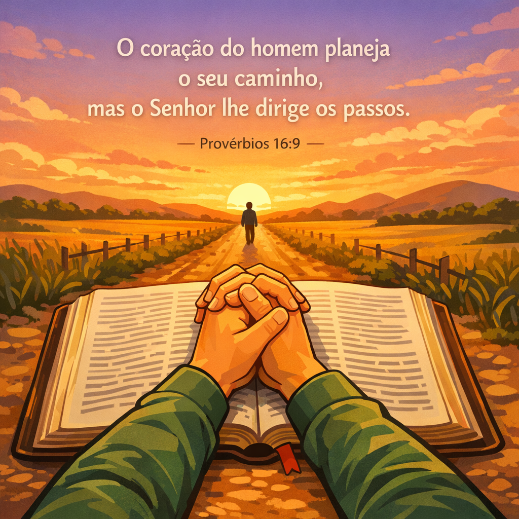 Versículo bíblico do dia - Provérbios 16:9
