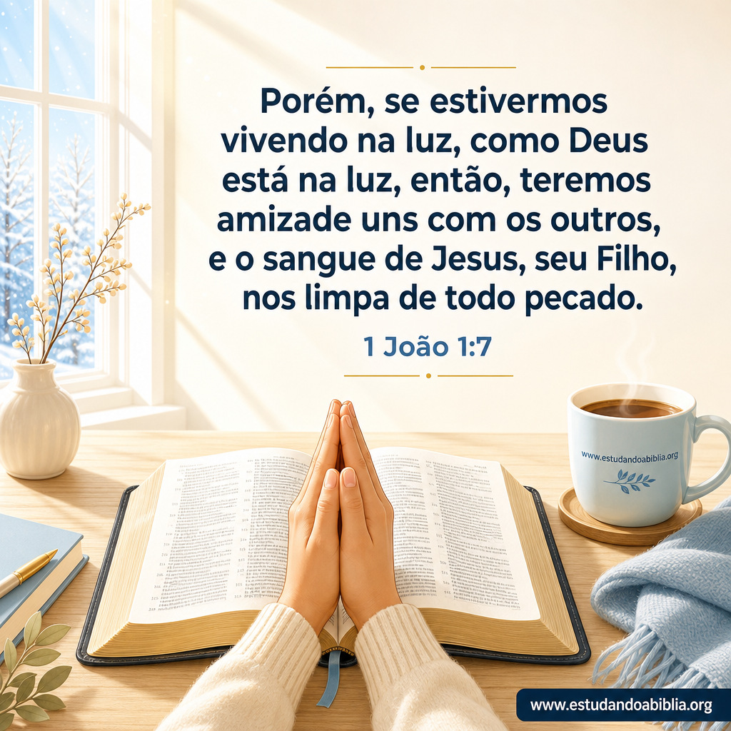 Versículo bíblico do dia - 1 João 1:7