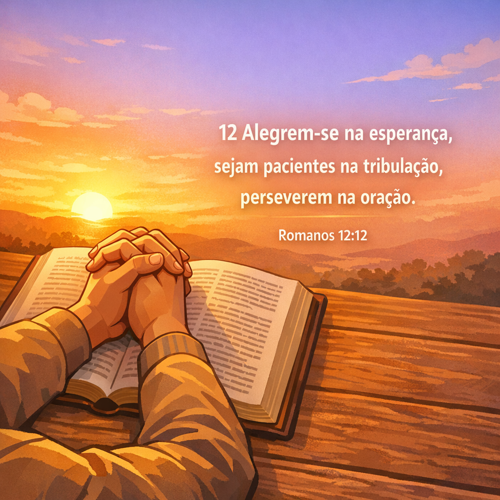 Versículo bíblico do dia - Romanos 12:12