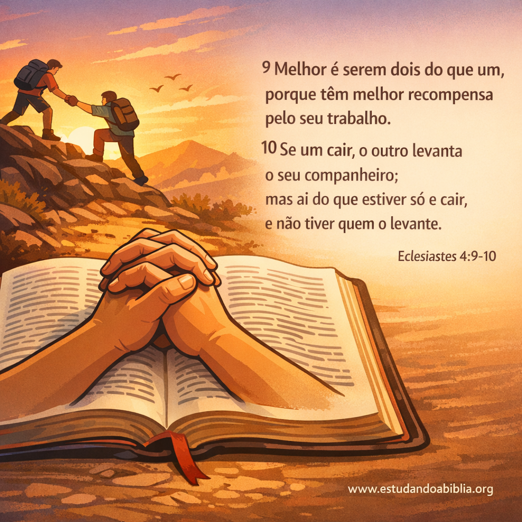 Versículo bíblico do dia - Eclesiastes 4:9-10
