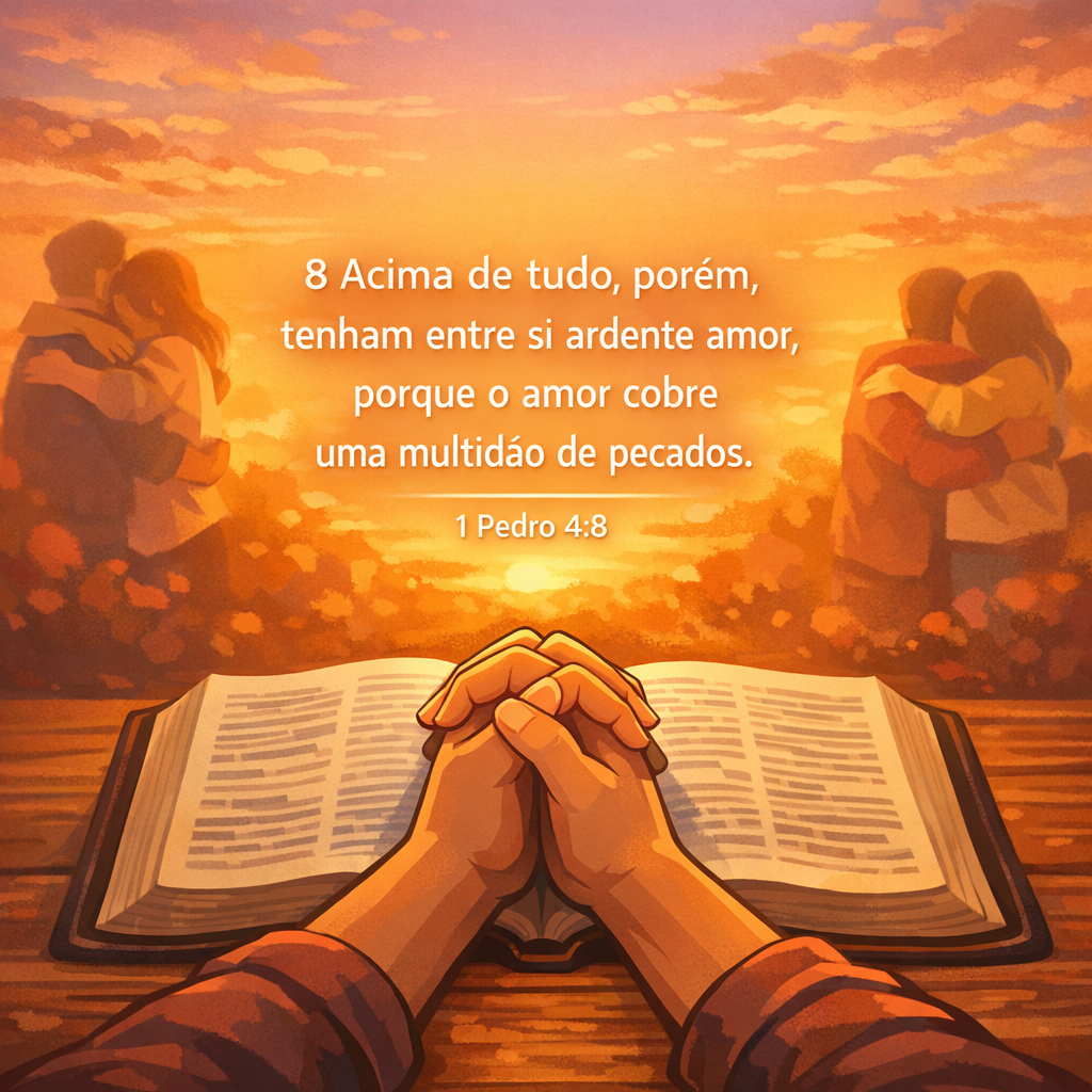 Versículo bíblico do dia - 1 Pedro 4:8